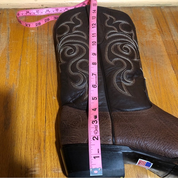 Los Altos Boots Men’s Round Toe Grisly - Brown - Picture 7 of 11